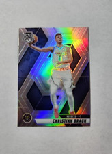 2024-25 Panini Mosaic Christian Braun No. 141 Silver Prizm SP - Denver Nuggets