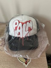 Palm Angels Spray Heart Cap White Red Black Trucker Hat O/S New
