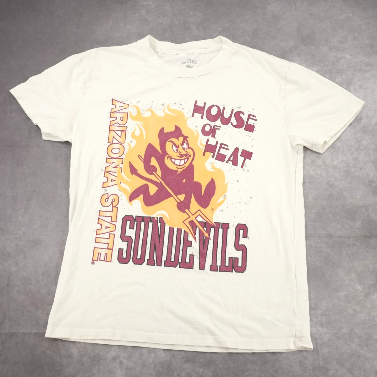 Vintage Style Hollister Arizona State Sun Devils T-Shirt White XS