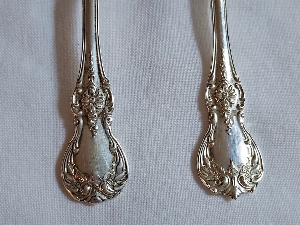 Juego de tenedor y cuchara para bebé Towle Old Master de plata esterlina 4 1/4" ~ 36,54 g Foto 3 de 4