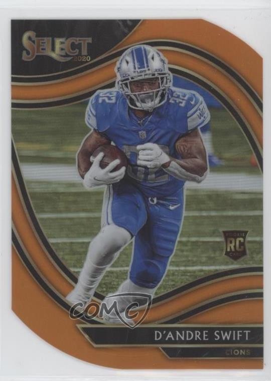 2020 Panini Select Field Level Orange Prizm Die-Cut D'Andre Swift Rookie RC 0w1c