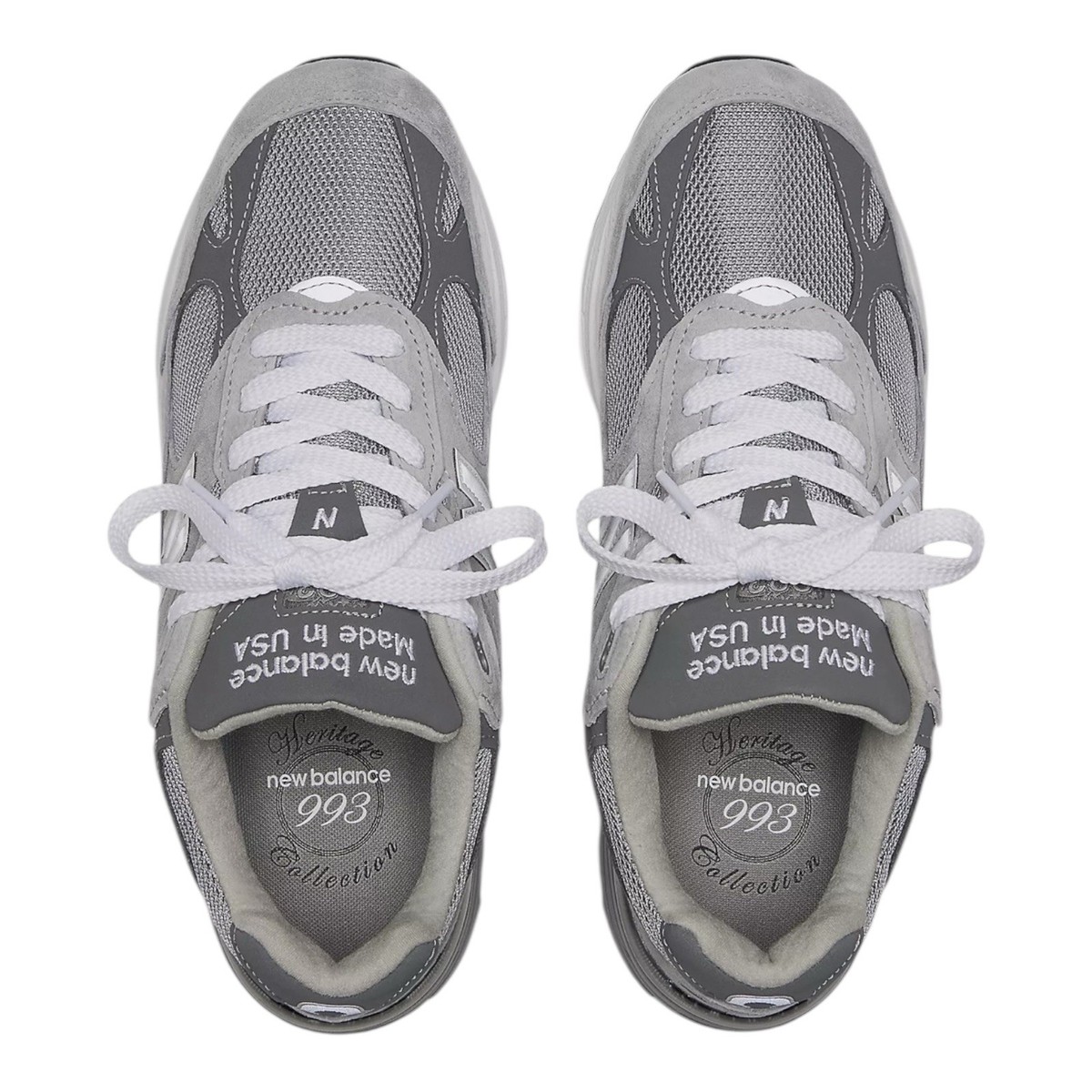 Size 8 - New Balance 993 Gray White for sale online | eBay