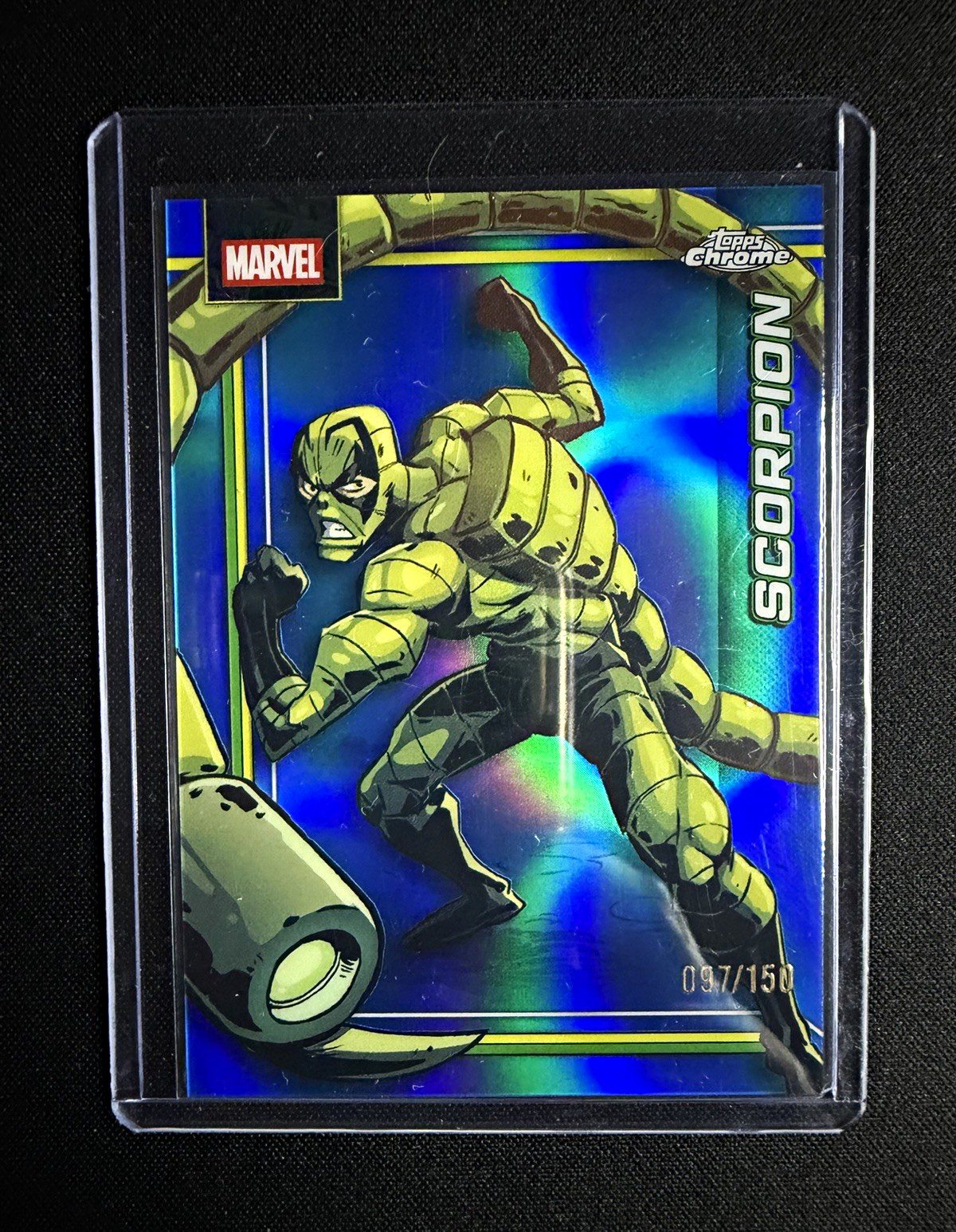 2026 Topps Chrome Marvel Scorpion #147 Serial Numbered 097/150