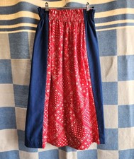 1970s Vintage Western Americana Skirt Small Medium Vintage Handmade Flocked