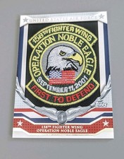 2008 Topps HRP-NE Honor Roll Patch 158th Fighter Wing Noble Eagle US Air Force 