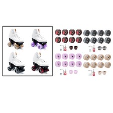 8 PCS 32 x 58mm, 82A Quad Roller Skate Wheels with Bearing