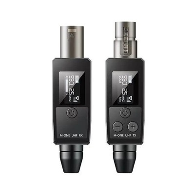 Drahtloses Mikrofon Sender Empfänger System UHF XLR Konverter Audio Adapter