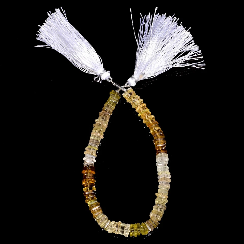 Contas lisas quadradas de quartzo natural Shampion 5-6 mm 8" UGB-454 - Imagem 2 de 3