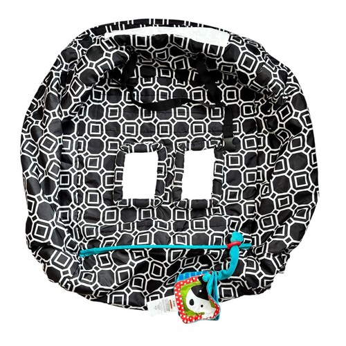 Boppy Shopping Cart Cover Child Black & White Geometric Design highchair