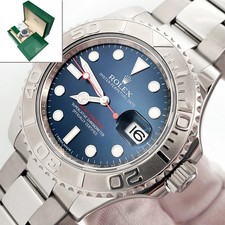 2016 Rolex Yacht-Master Platinum Bezel/Blue Dial Steel 40mm 116622 Box Papers