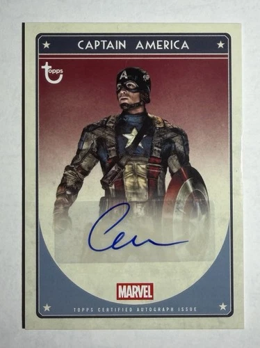 Topps 2026 Brooklyn Collection Captain America 85th Chris Evans Auto #MUA-CE