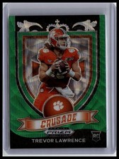 2021 Panini Prizm Draft Picks Collegiate #161 Trevor Lawrence Green Wave