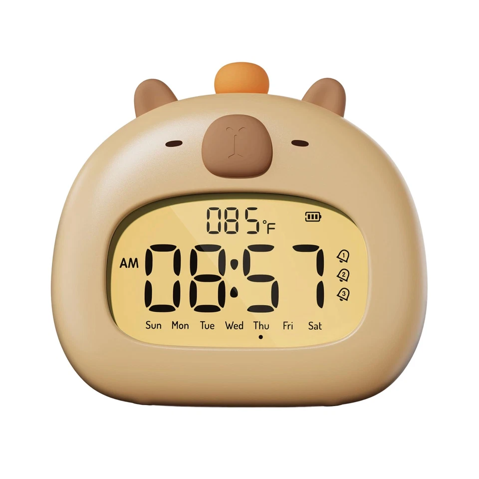 Children's Alarm Clock,Bedside Alarm Clock&Night Light, Digital Display, 3.15in - Image 2 of 4