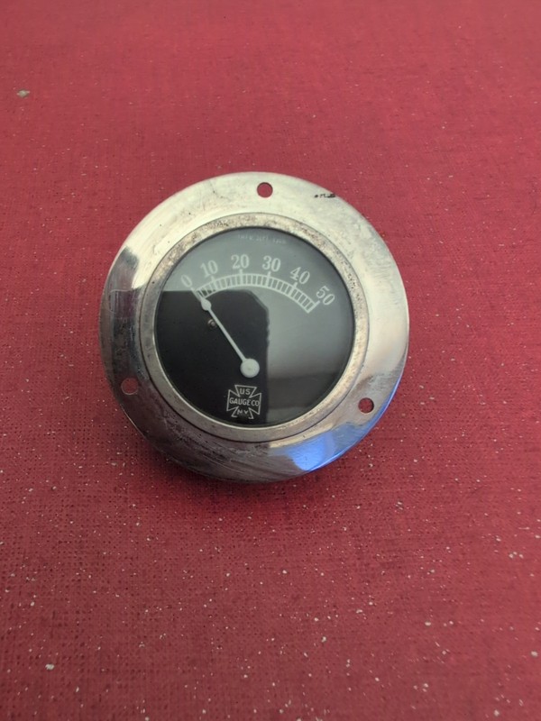 WWI Pressure Ind. Oil,Fuel Aircraft Instrument US Gauge