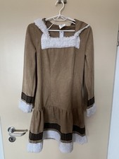 Eskimo Kostüm für Damen Gr. 34 Kleid mit Kapuze Fasching 