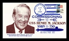 US COVER USS HENRY M JACKSON SSBN-730 FIRST DAY COMMISSION NAVAL CANCEL