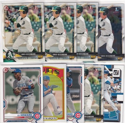 LOT (9) CHICAGO CUBS **ALL ROOKIES** RC MARQUEZ HOWARD DEICHMANN ROOKIE #1765
