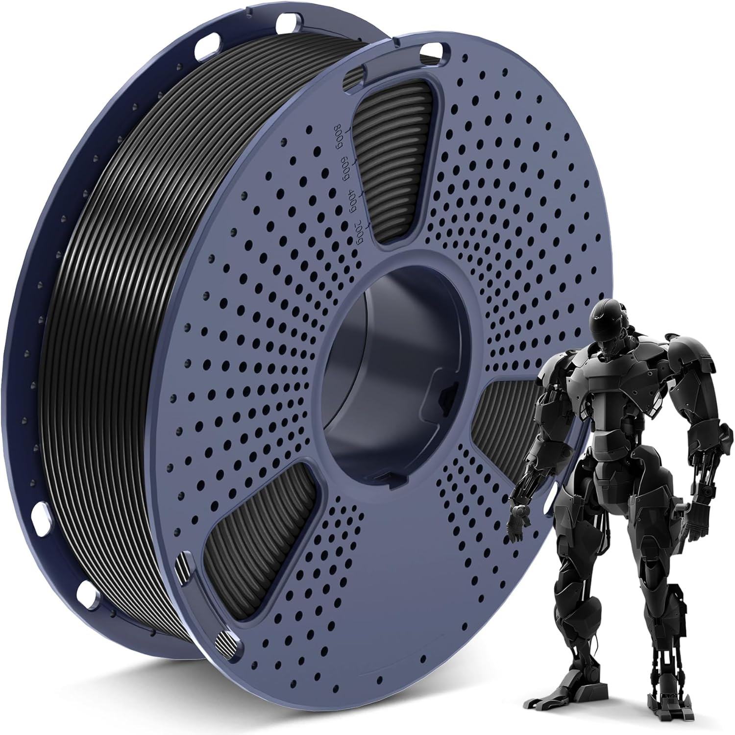 SUNLU PLA Filament 1.75Mm, 3D Drucker Filament PLA Schwarz Maßgenauigkeit +/- 0,