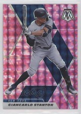 2021 Panini Mosaic Pink Camo Mosaic Prizm Giancarlo Stanton #118 04cw