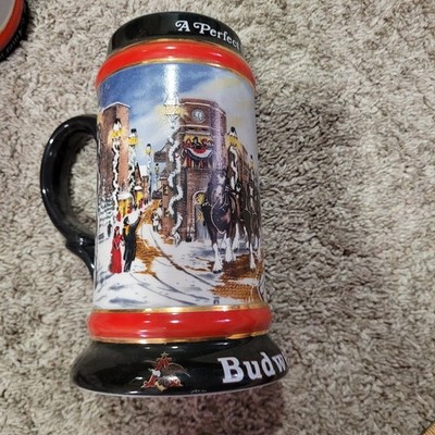 VTG Anheuser Busch Budweiser Clydesdale Collector Series 1992 Perfect Christmas