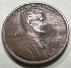 1924 1C BN Lincoln Cent Wheat Penny 7224N