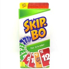 Mattel Games - Skip-Bo Card Game Family Game Board Game Children's Game