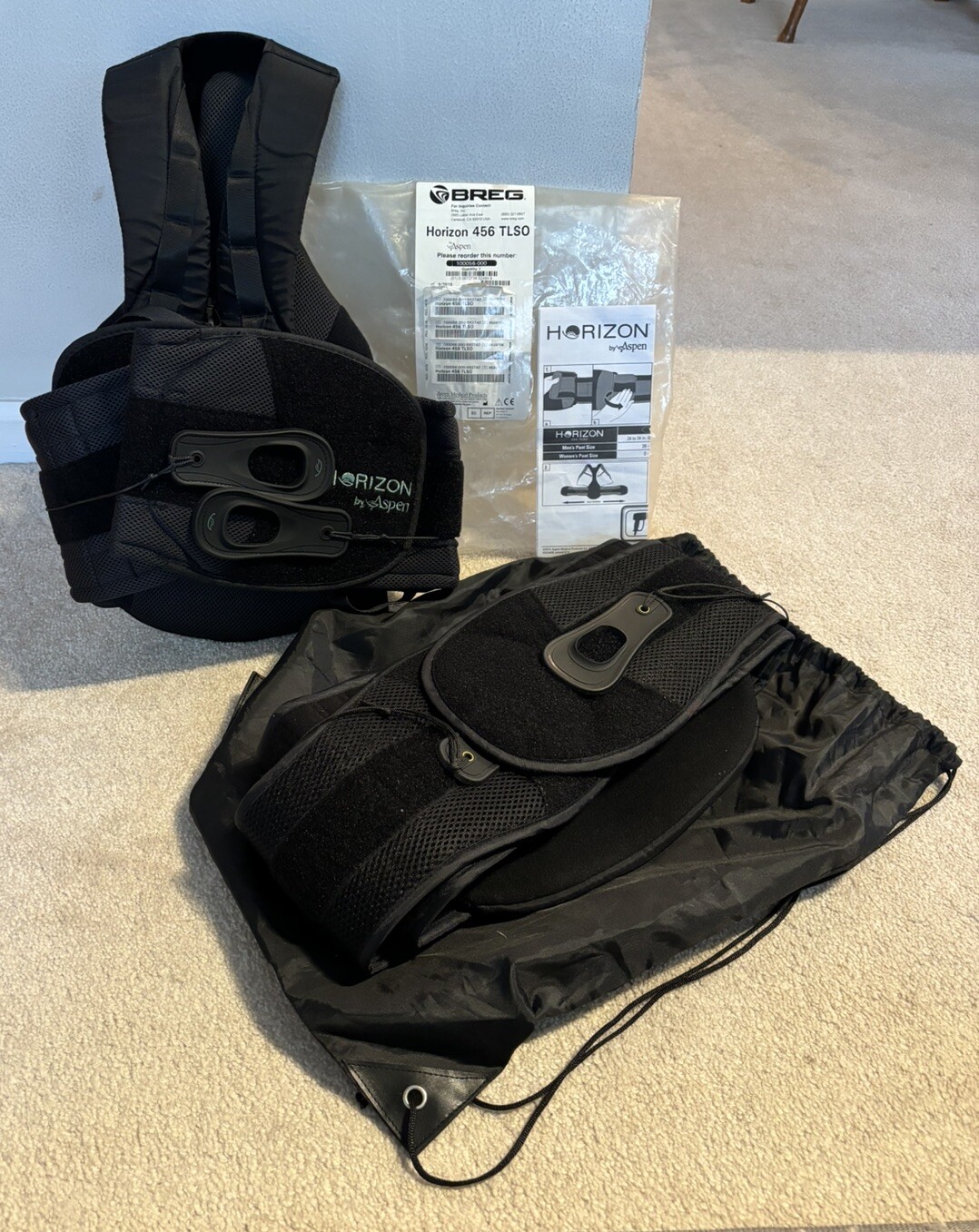 NICE! Aspen Breg Horizon 456 TLSO Adult One Size Adjustable Back Brace