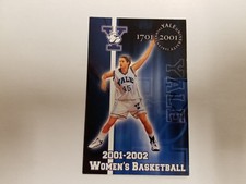 Yale University Bulldogs 2001/02 Women's Basketball Pocket Schedule - Fusco