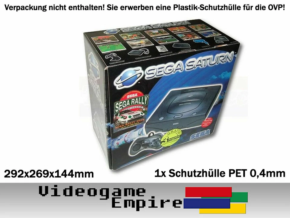 GAMEGUARD 1x funda protectora para consola Sega Saturn embalaje original funda caja protectora PEQUEÑA