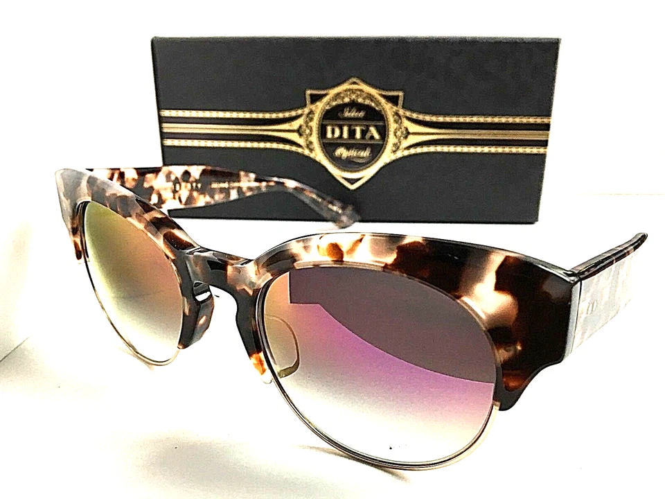 Nuevas gafas de sol DITA elegantes redondas para mujer Japón Foto 4 de 4