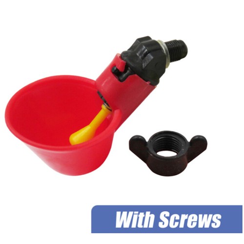 Chicken Drinker Cup Plastic Farm Poultry Feeder Hen Water Bowl Easy to Install ❀ - Picture 10 of 10