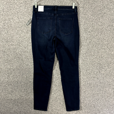 Talbots Women's Size 10 Dark Wash Blue High Waist Ankle Skinny