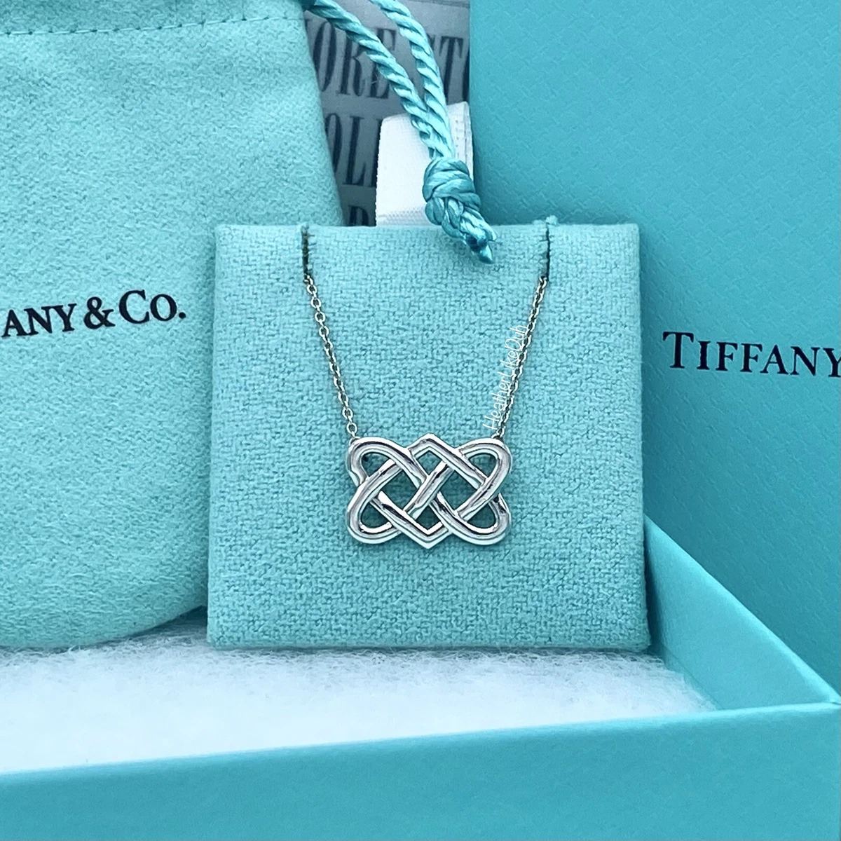 Paloma Picasso for Tiffany Co Silver Celtic Love Knot Pendant 16