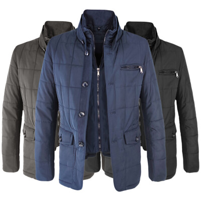 Herren Winterjacke elegante Jacke Schneidermantel Jacke VEQUE