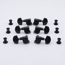 1 Set 3R-3L Guitar Machine Heads Tuners Black   0332 