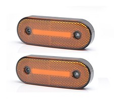 2x 12/24V LED Arancione Segnapasso Laterale Posizione Luci di Sgombero per Camion
