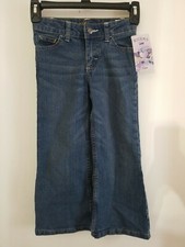 Riders By Lee girls Size 5 Regular Flare Blue Jeans Adjustable Waist NWTS