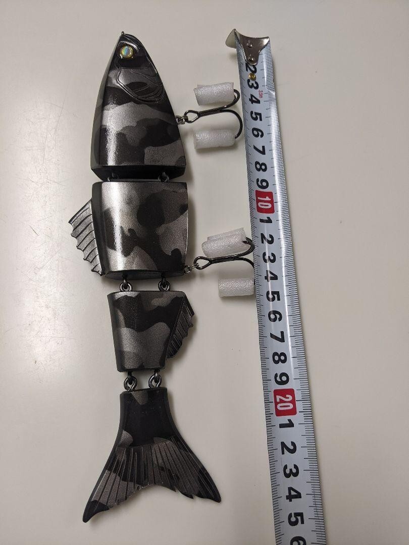 Kurouto Lures 4-piece linking swimbait for bass, black bass handmade from Japan - Image 4