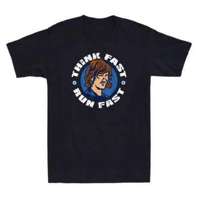 Think Fast Run Fast Funny Chad Meme Graphic Vintage Men's Short