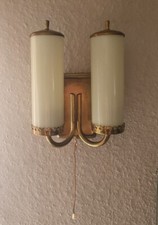 Mid Century - 50er jahre Wandlampe- Glas-Messing- zauberhaft-selten ca23x17x8cm
