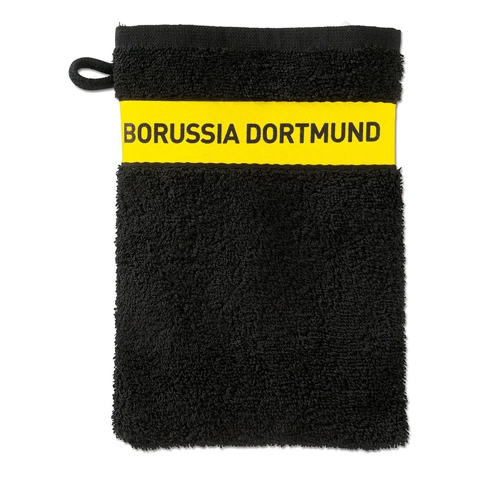 BVB-Waschhandschuh (schwarz) Borussia Dortmund