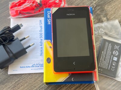 Nokia Asha 500 Dual SIM Red   Unlocked   New Boxed Rare Vintage GSM Mobile Phone