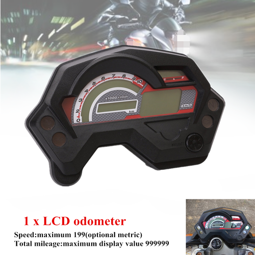 12v 通用摩托车液晶数字压力表speedo 松 Odo 米防水套件 Ebay