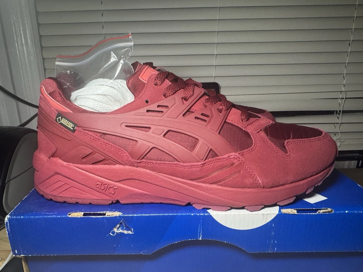 Asics Gel Kayano Trainer Shoes Mens Sz 10.5 White/Fairy Red Sneakers H403N 0123 ASICS Gel Kayano Trainer Red for Sale | Authenticity  main image 2