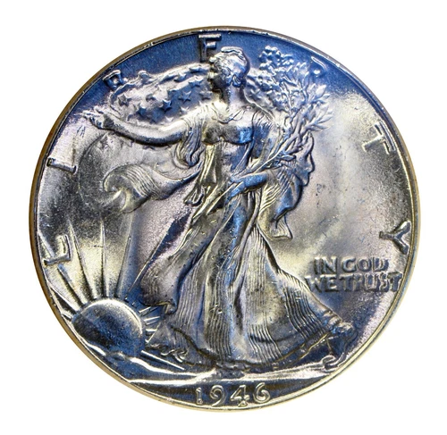 1946 D Walking Liberty half dollar   NGC MS-64