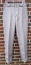 NWT VINTAGE FLYING CROSS BY FECHHEIMER TAN POLYESTER UNIFORM PANTS 38 x30 REG