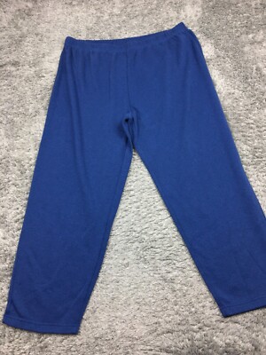 Bobbie Brooks Pull On Lounge Pants Woman Size 22W 24W Blue Stretch Sweatpant