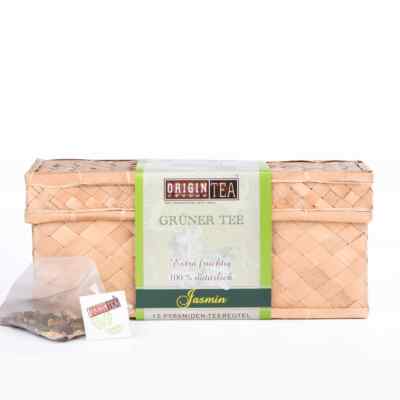 Grüner Tee mit Jasminblüten, 15 x 2 g Pyramidenbeutel, Origin Ceylon Tea