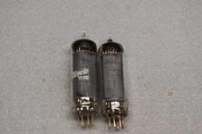 50C5 GE Boxed Audio Receiver Power Vacuum Tubes Tested Pair
