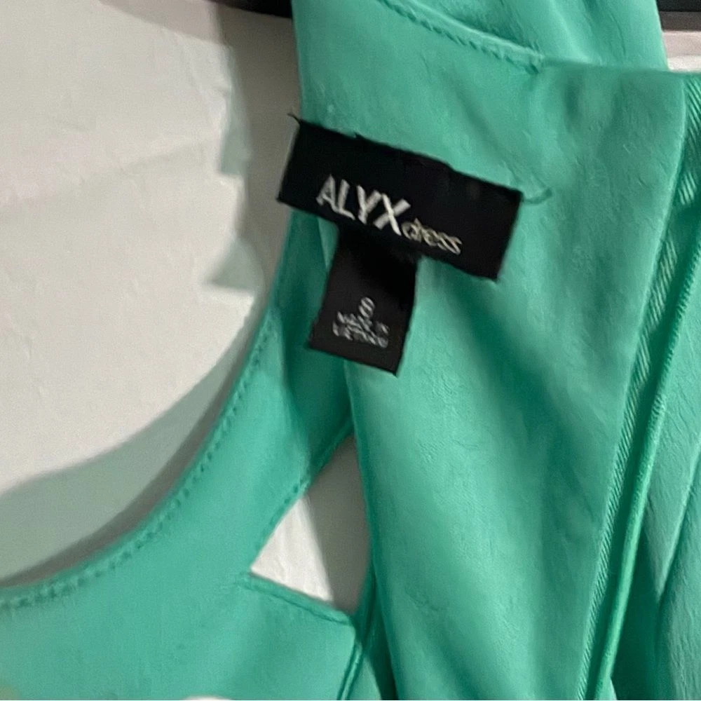 ALYX GRAZIOSO ABITO SMANICATO SCHIENA CON CERNIERA TAGLIA 8 VERDE US INtime OTTIMEioni C rezzo PREZZ MOLTO